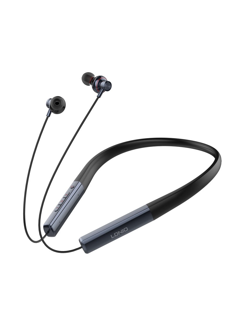 Wireless Bluetooth 5.3 in-Ear Neckband Earphones with Mic Grey