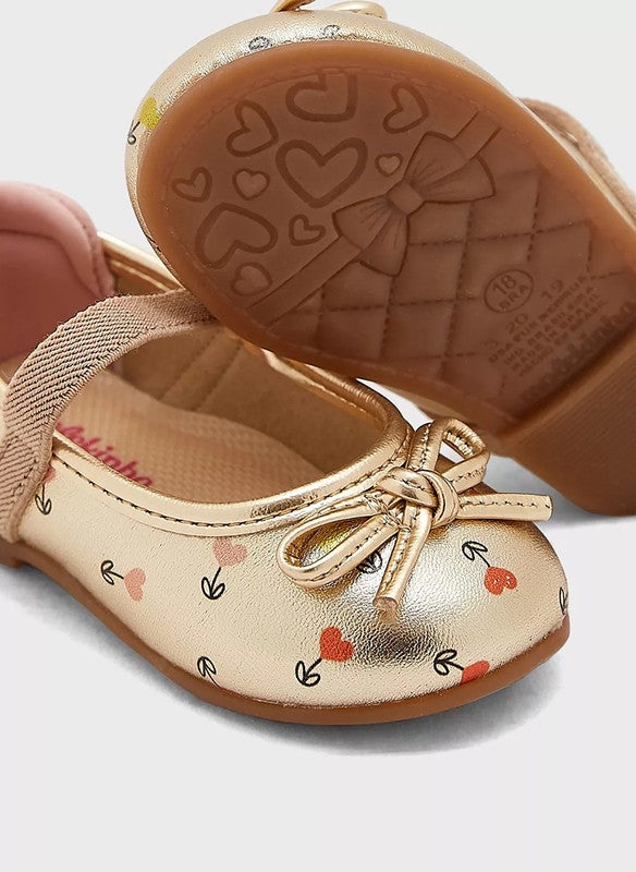 MOLEKINHA Ballerinas For Infant Girls, Gold