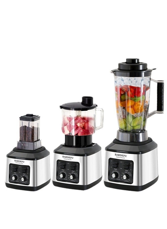 Bardefu 6-in-1 High-Performance Blender, Grinder, and Food Processor Set