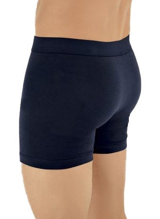 Men's Cotton Lycra Flexible Navy Blue Boxer