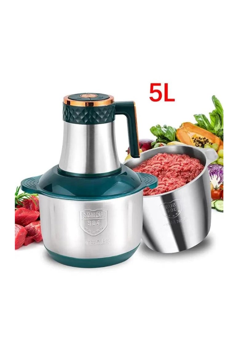 SilvrCrest Royal SilvrCrest Mini Chopper Electric Food Processor 5 L,Meat Grinder with 3D Stainless Steel Blades,1000W for Meat Onions Vegetables Fruits Nutsilver crest Mini Chopper Electric Food Processor 5 L,Meat Grinder with 3D Stainless Steel Blades,1000W for Meat Onions Vegetables Fruits Nut