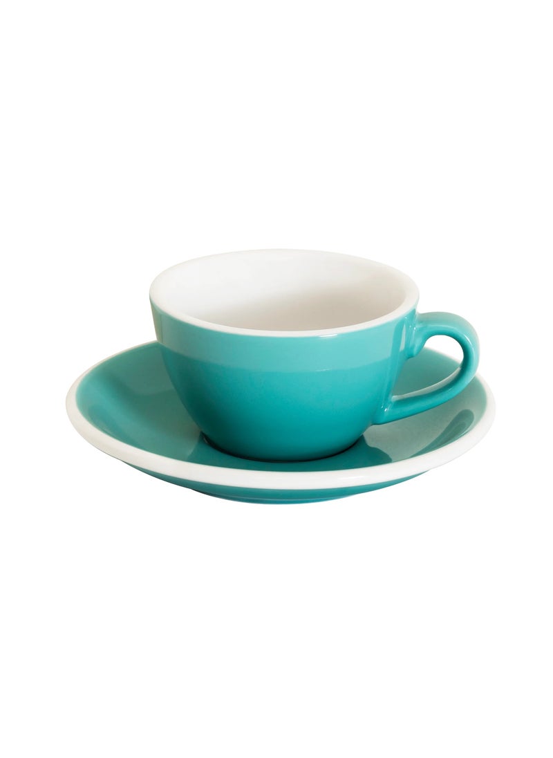 Loveramics Egg Flat White Cup Teal 150ml