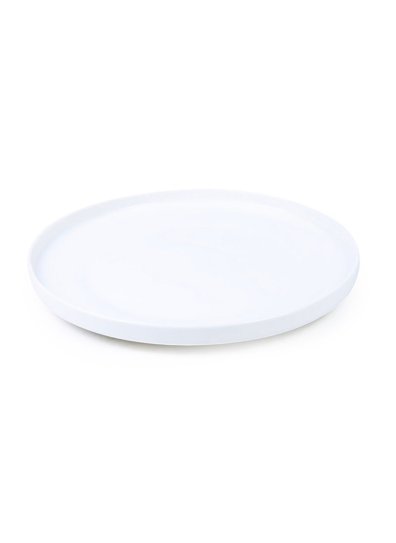 Cuisine Art Chole Bone China Dinner Set for Every Meals - 12 Pieces|4 Dinner Plates Dia (26.4cm) 4 Side Plates, 4 Bowls (Dia 13.3x H4.7cm) White Elegant Plates for Everyday Dining & Special Occasions