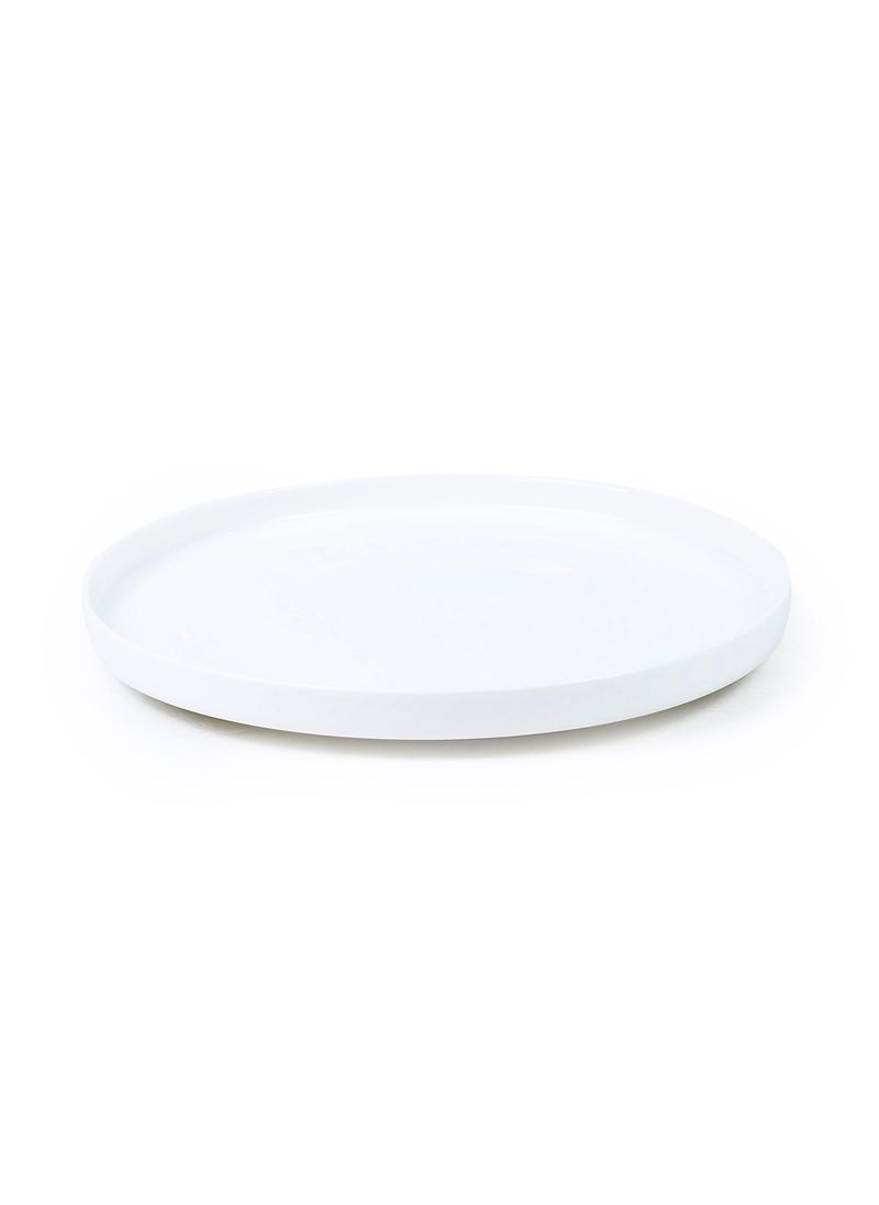 Cuisine Art Chole Bone China Dinner Set for Every Meals - 12 Pieces|4 Dinner Plates Dia (26.4cm) 4 Side Plates, 4 Bowls (Dia 13.3x H4.7cm) White Elegant Plates for Everyday Dining & Special Occasions