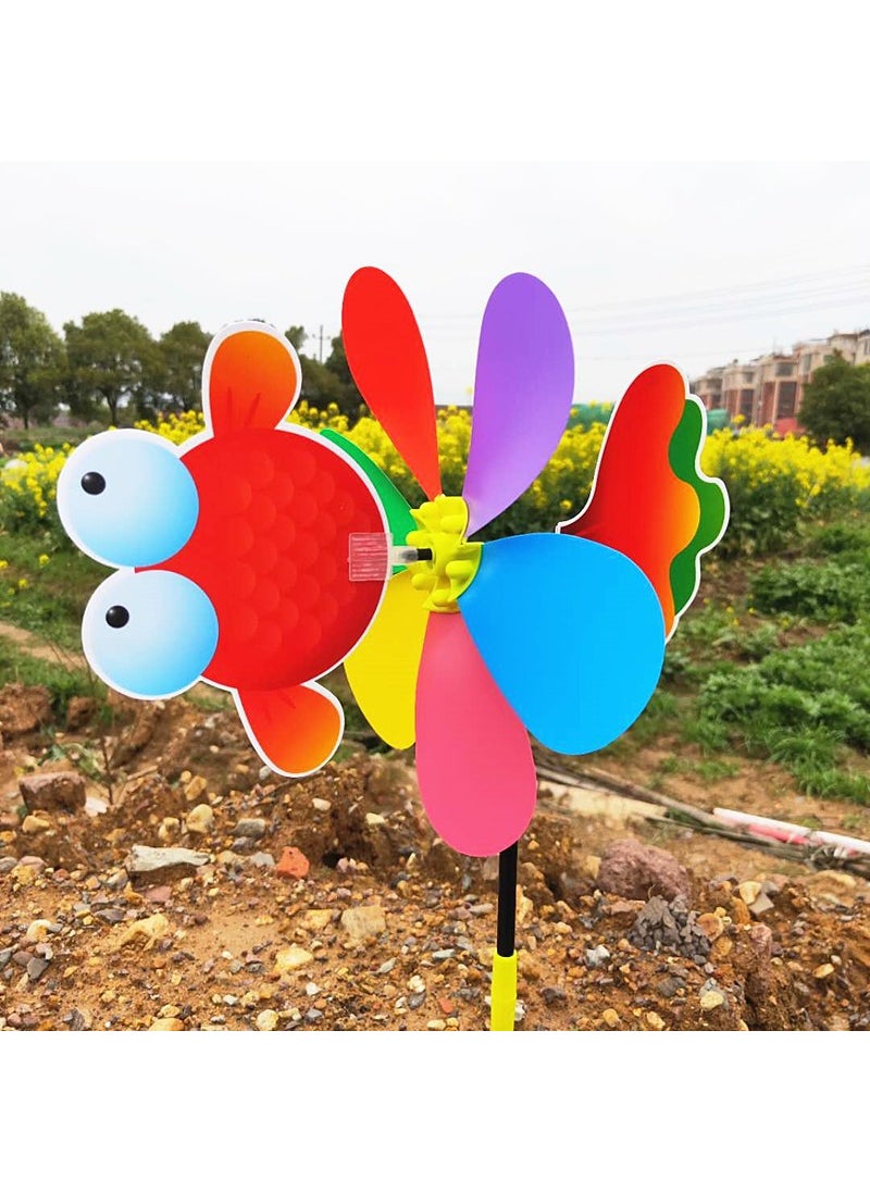 New three-dimensional cartoon animal windmill Zodiac windmill plastic animal windmill childrens activities childrens toys wholesaleTail windmill (goldfish) Tail windmill (goldfish)