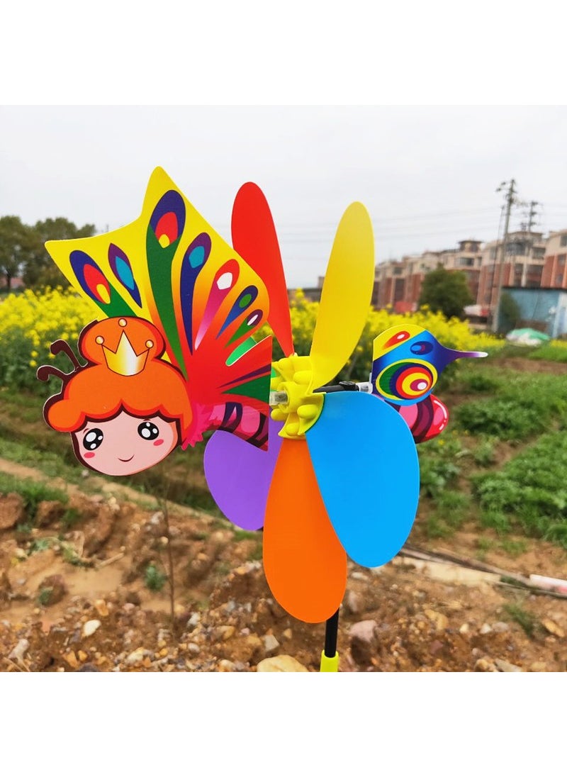 New three-dimensional cartoon animal windmill Zodiac windmill plastic animal windmill childrens activities childrens toys wholesaleTail Windmill (Angel) Tail Windmill (Angel)