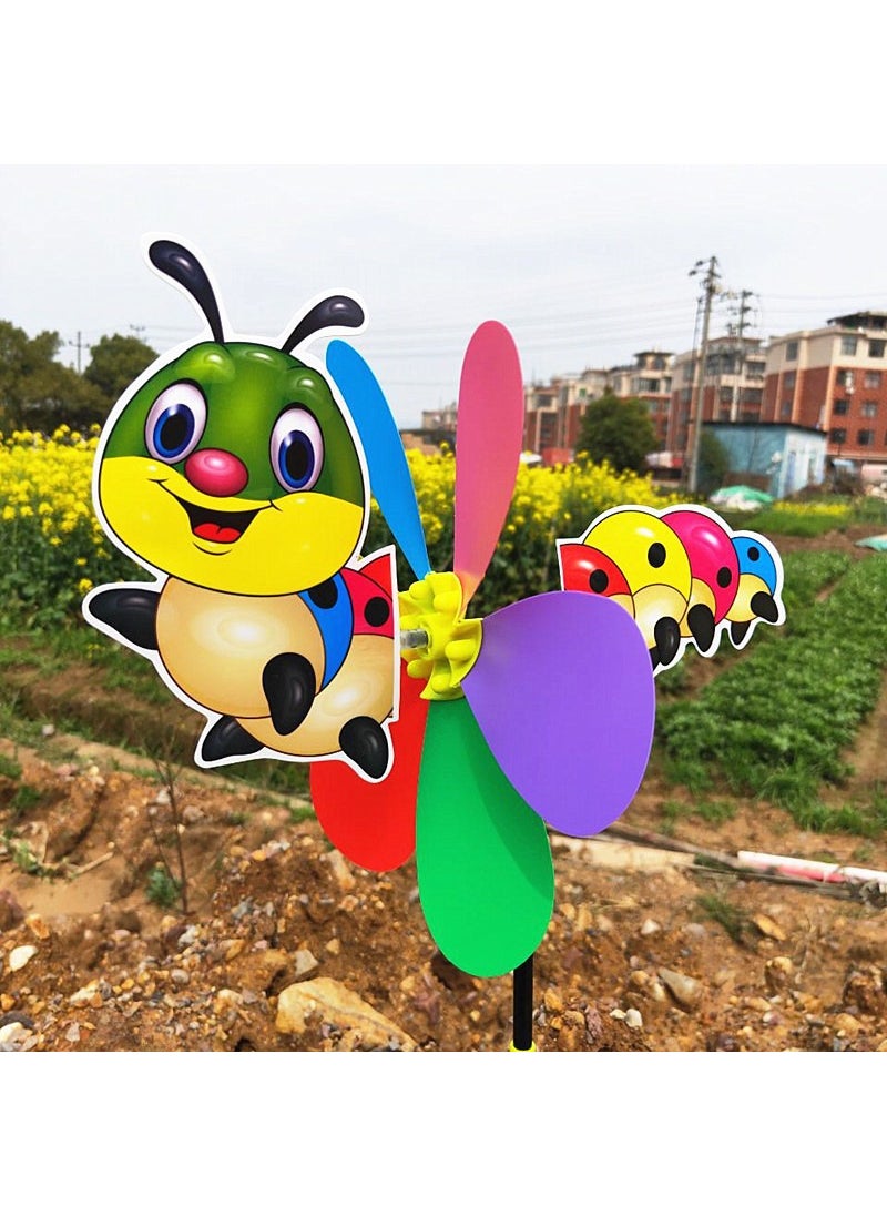 New three-dimensional cartoon animal windmill Zodiac windmill plastic animal windmill childrens activities childrens toys wholesaleTail windmill (Caterpillar) Tail windmill (Caterpillar)