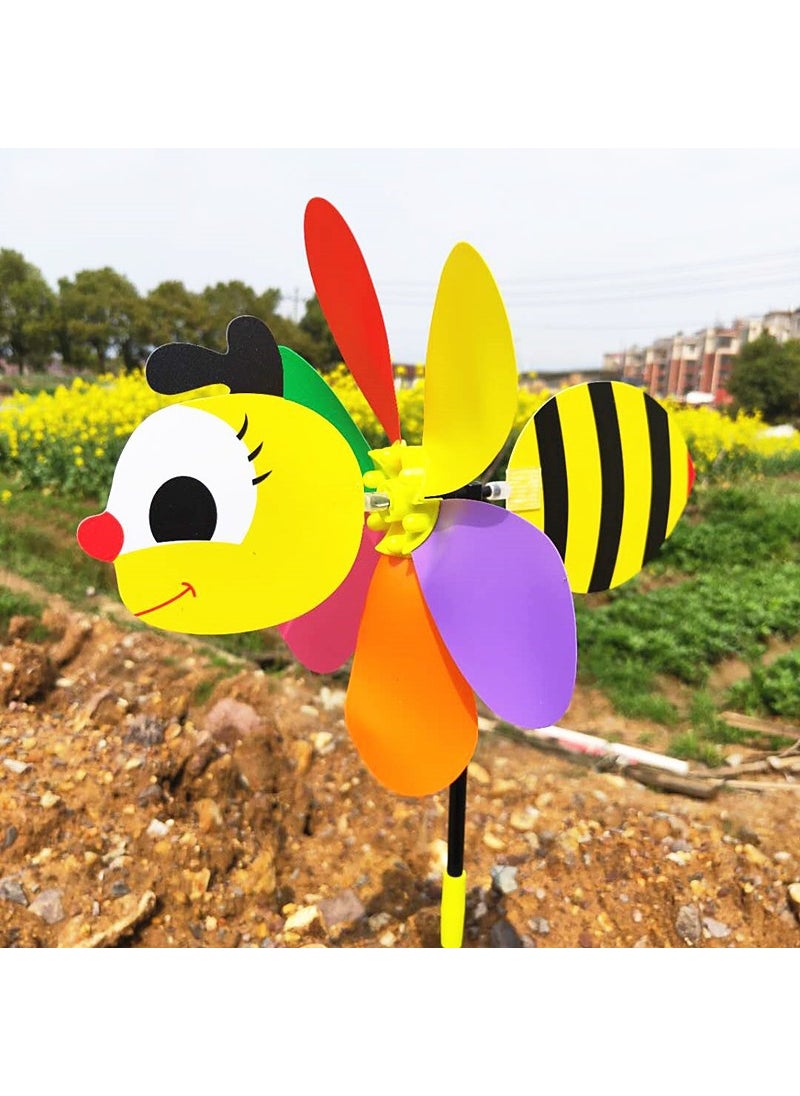 New three-dimensional cartoon animal windmill Zodiac windmill plastic animal windmill childrens activities childrens toys wholesaleTail Windmill (Bee) Tail Windmill (Bee)