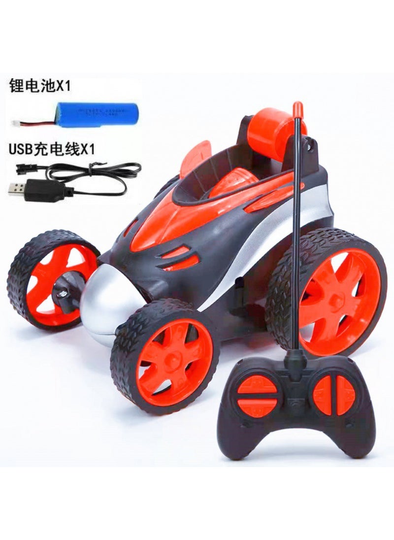 Double-sided Stunt RC Car Kids RechargeableRed charging version [with charger]] Red charging version [with charger]]