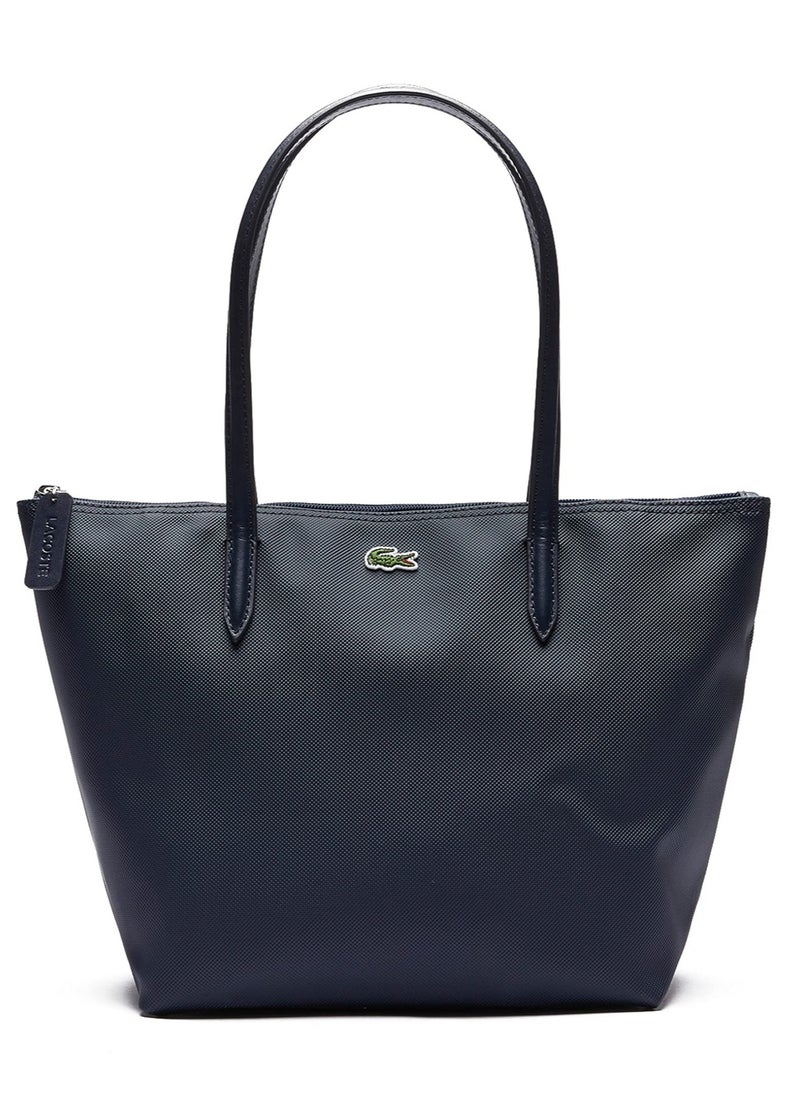 Lacoste Tote Bags for Women Medium, Navy Women's Shoulder Bags, Lacoste Handbag