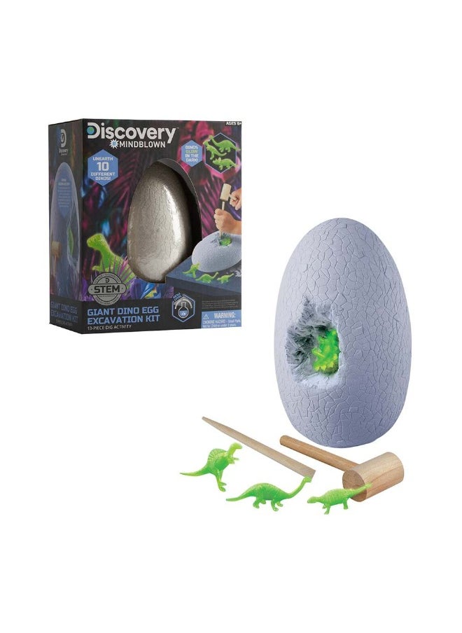 Mindblown Gaint Dino Egg Excavation Kit (13 Pieces)