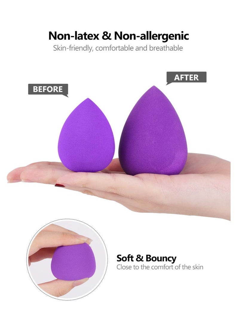 InnoGear Makeup Sponge, 10 Pcs Makeup Sponges Blender Set Beauty Cosmetic Foundation Blending Applicator Puff, Flawless for Liquid Cream Powder (Multi colored)
