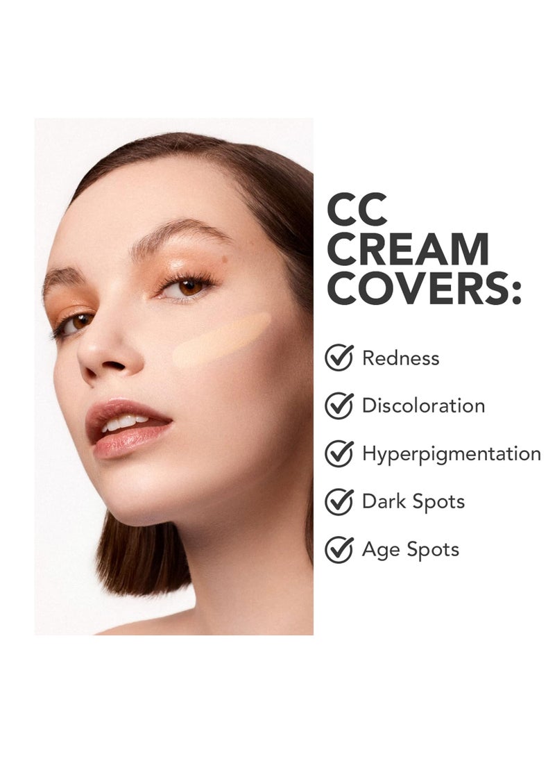 Dermablend Continuous Correction Tone-Evening CC Cream Foundation SPF 50+, Full Coverage Foundation Makeup & Color Corrector, Oil-Free