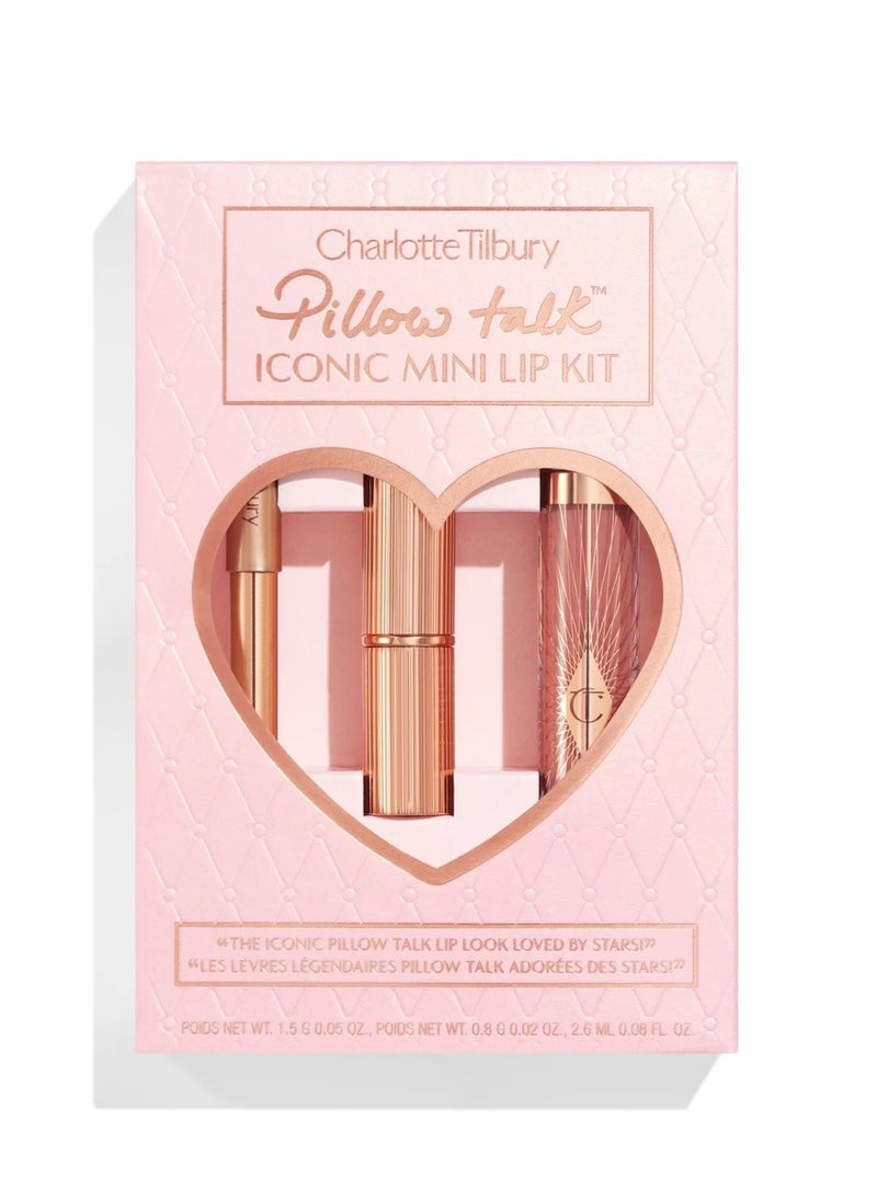 CHARLOTTE TILBURY Pillow Talk Iconic Mini Lip Kit