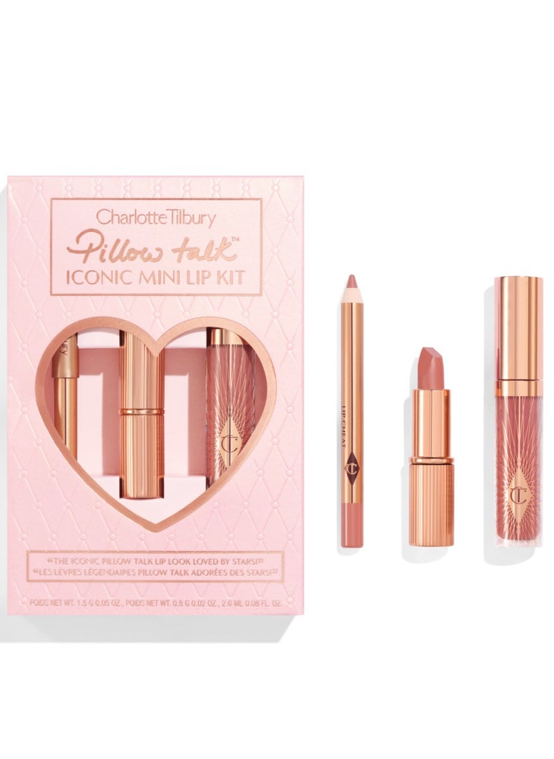 CHARLOTTE TILBURY Pillow Talk Iconic Mini Lip Kit