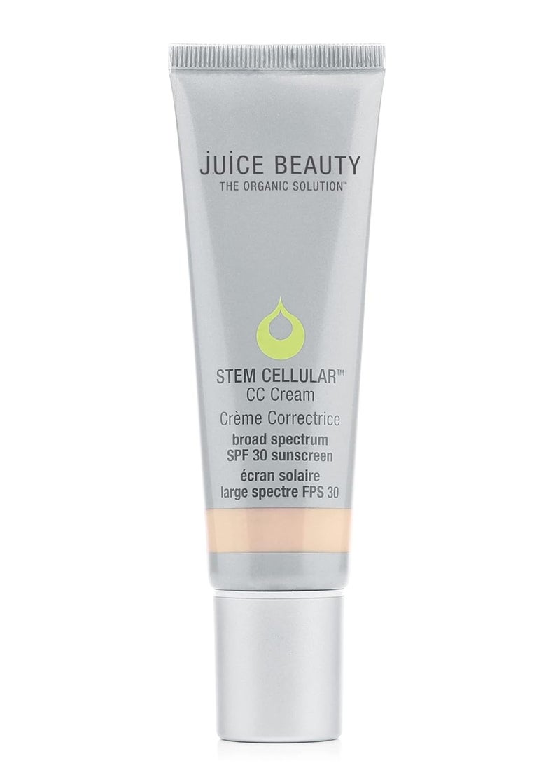 Juice Beauty Stem Cellular CC Cream with Zinc SPF 30, Color-Correcting Face Moisturizer, 1.7 Fl Oz