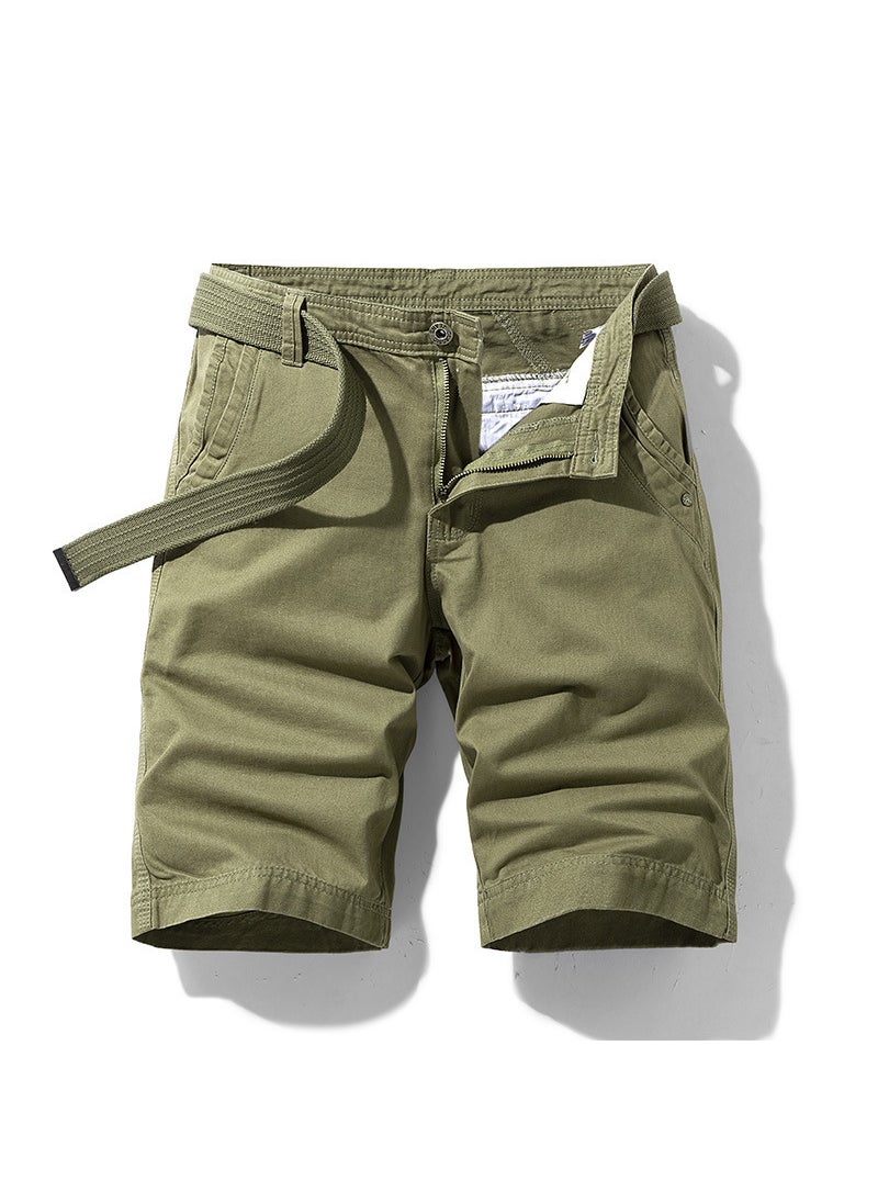 Mens Loose-Fit Cargo Shorts for Beach Tennis Basketball Khaki