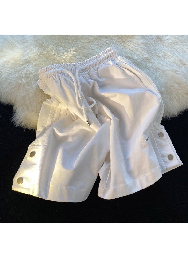 Mens Striped Sport Shorts Summer Casual White [high quality]]