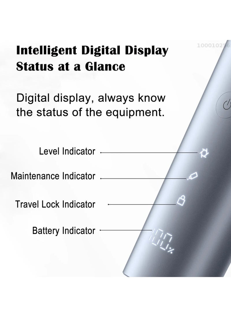 Mijia Hair Trimmer Clipper 2 Professional Clippers Titanium Alloy Blade Rechargeable Barber-Grey