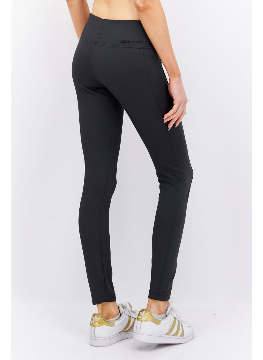 Women Tight Fit Pull-On Training Legging, Charcoal