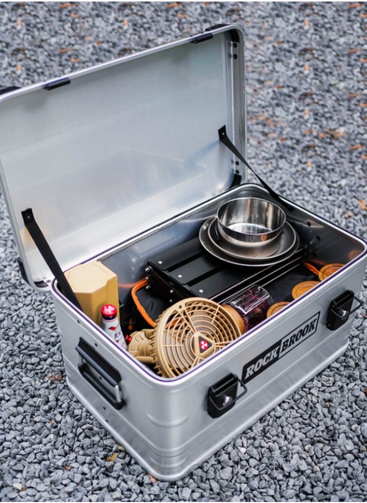 Portable Storage Box Camping Hand Box with Lock 50L