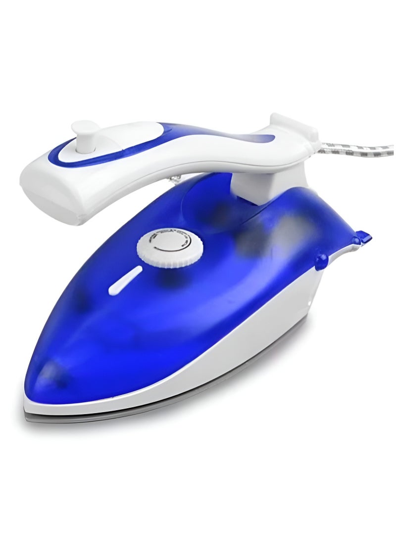 Travel Steam Iron 80ml with Ceramic Coating Soleplate | Foldable Handle, Burst Steam & Dual Voltage | Compact Mini Iron for Clothes, Fast Heat-Up, Perfect for Travel & Home