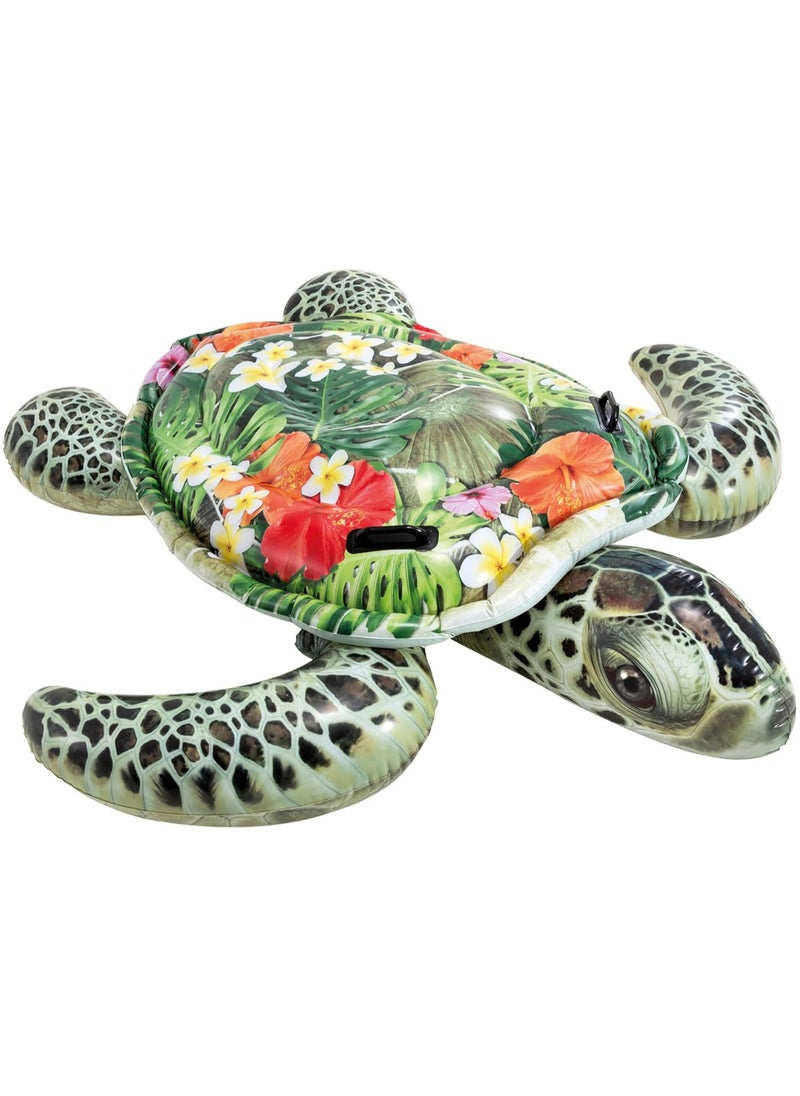 Water Toy Row Float Water Inflatable Turtle Toy Floating Row Inflatable Swimming Pad Water Cushion Summer Portable Swimming Pool Beach Swimming Pool Decoration Adults Children