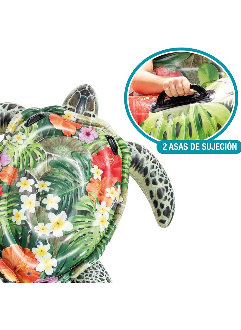 Water Toy Row Float Water Inflatable Turtle Toy Floating Row Inflatable Swimming Pad Water Cushion Summer Portable Swimming Pool Beach Swimming Pool Decoration Adults Children