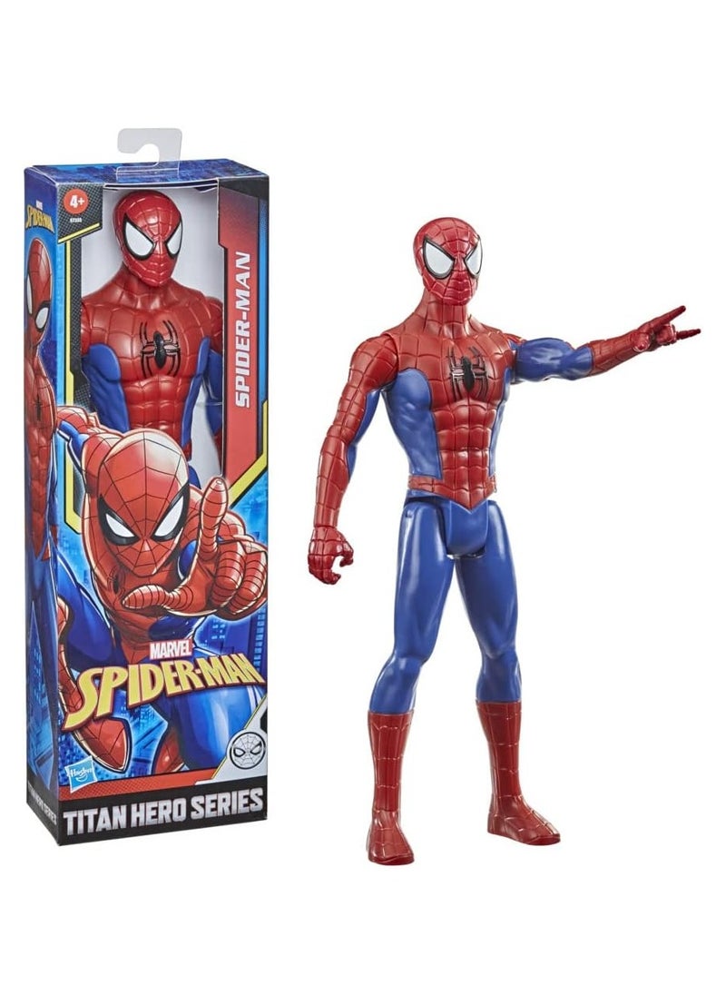 Marvel Spider-Man Titan Hero Series Spider-Man Action Figure, 12-Inch-Scale Super Hero Action Figure Toy, for Kids Ages 4 and Up