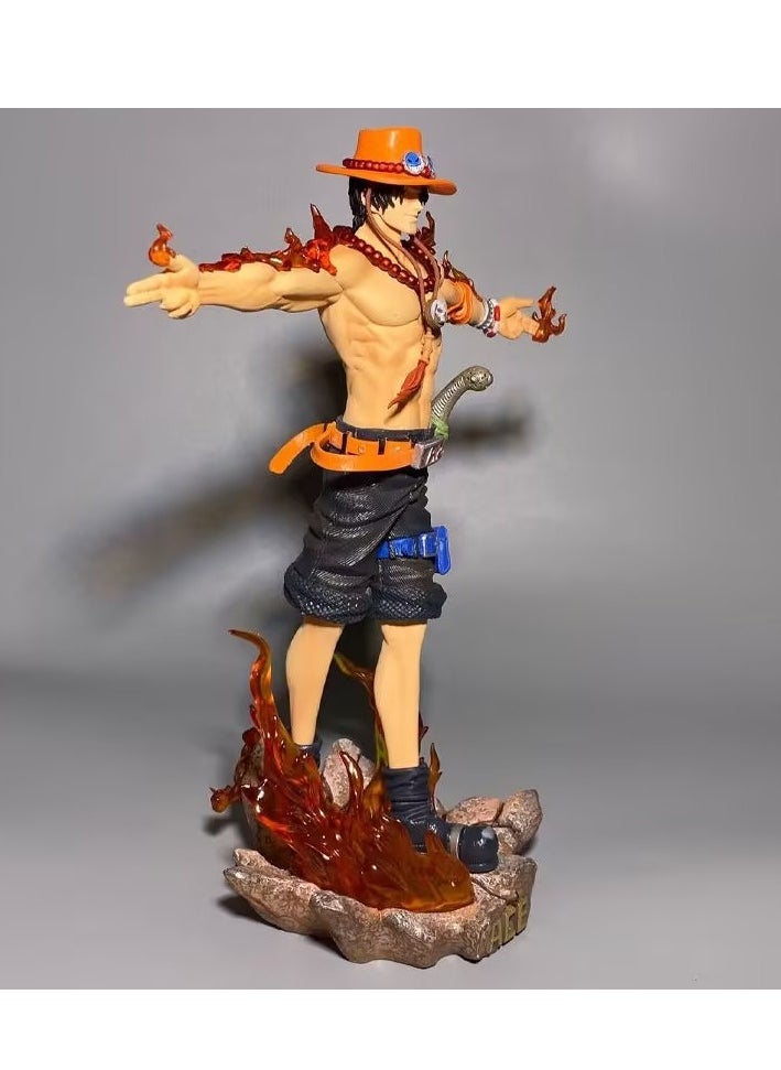 27.5*24.5*12.5CM One Piece Ace Will Glow