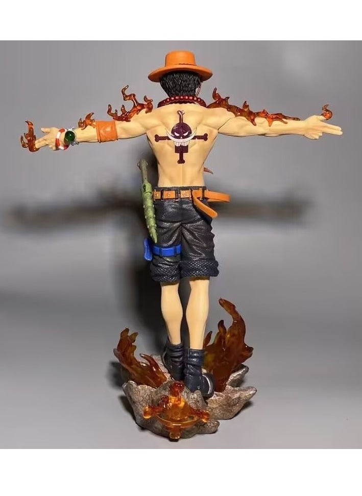 27.5*24.5*12.5CM One Piece Ace Will Glow