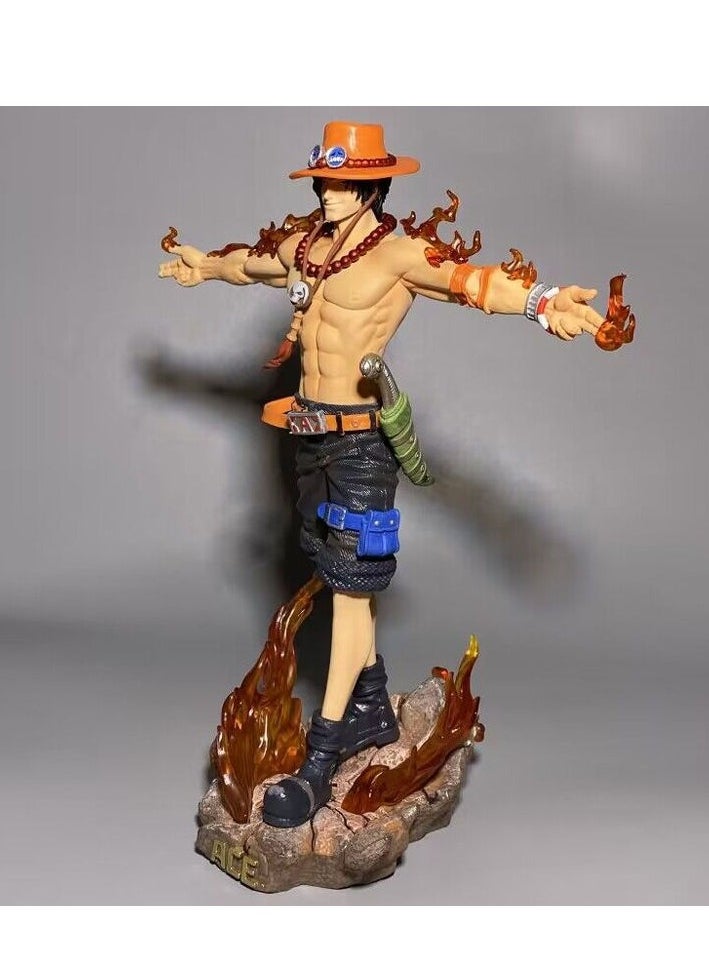 27.5*24.5*12.5CM One Piece Ace Will Glow