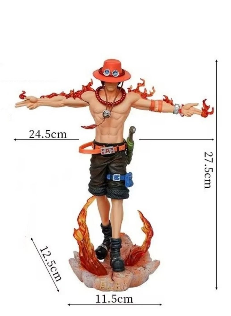 27.5*24.5*12.5CM One Piece Ace Will Glow