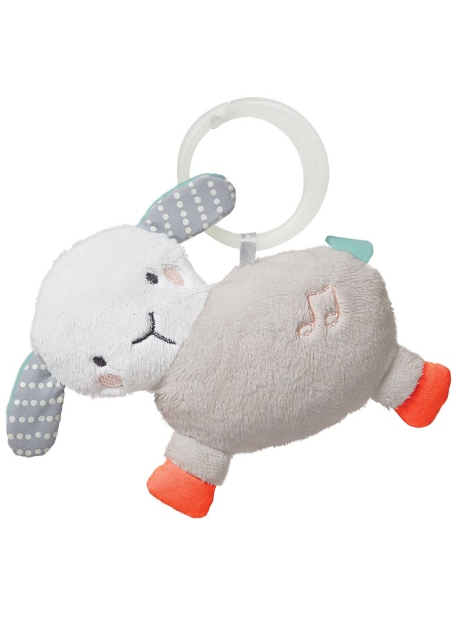 Silver Lining Cloud Baby Activity Gym, Plush Tummy Time Playmat With Hanging Sensory Toys, Musical Sheep, Light-Up Star And Textured Play Mat, Soft And Cushioned Infant Play Gym, 0 Months+, 86 X 104 X 48 Cm - White