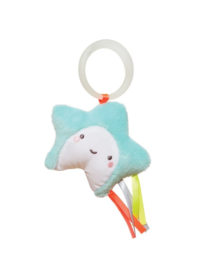 Silver Lining Cloud Baby Activity Gym, Plush Tummy Time Playmat With Hanging Sensory Toys, Musical Sheep, Light-Up Star And Textured Play Mat, Soft And Cushioned Infant Play Gym, 0 Months+, 86 X 104 X 48 Cm - White