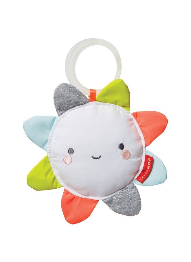 Silver Lining Cloud Baby Activity Gym, Plush Tummy Time Playmat With Hanging Sensory Toys, Musical Sheep, Light-Up Star And Textured Play Mat, Soft And Cushioned Infant Play Gym, 0 Months+, 86 X 104 X 48 Cm - White