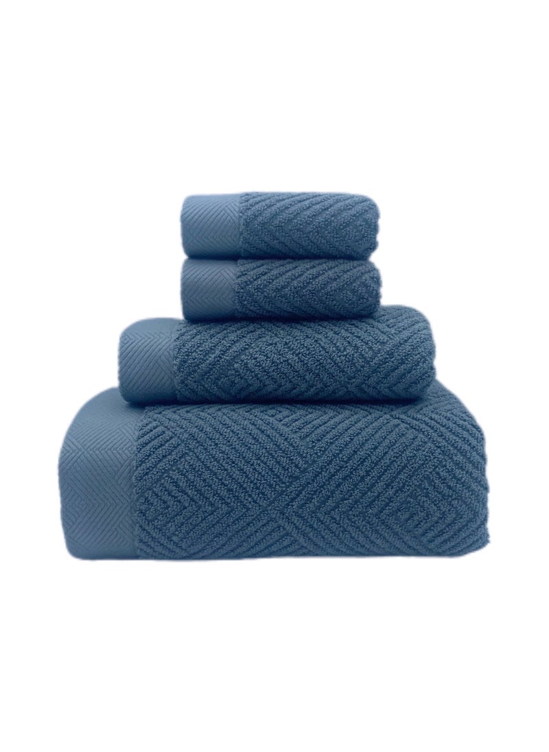 Quick drying and high water absorption luxury bath towels set 100% cotton soft and durable size 70 * 140cm sports hotel spa bathroom sensitive skin daily household use