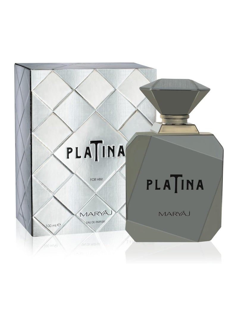 PLATINA Perfumes For Men, Eau De Parfum, 100 ml