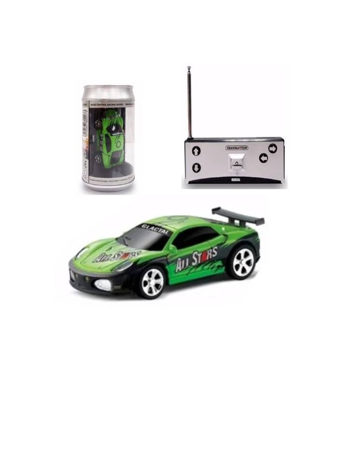 Electric powerful mini rc car with pocky can Green