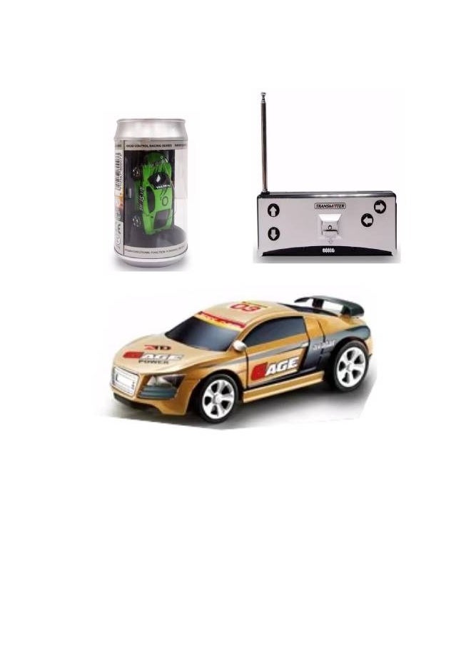 Electric powerful mini rc car with pocky can Gold