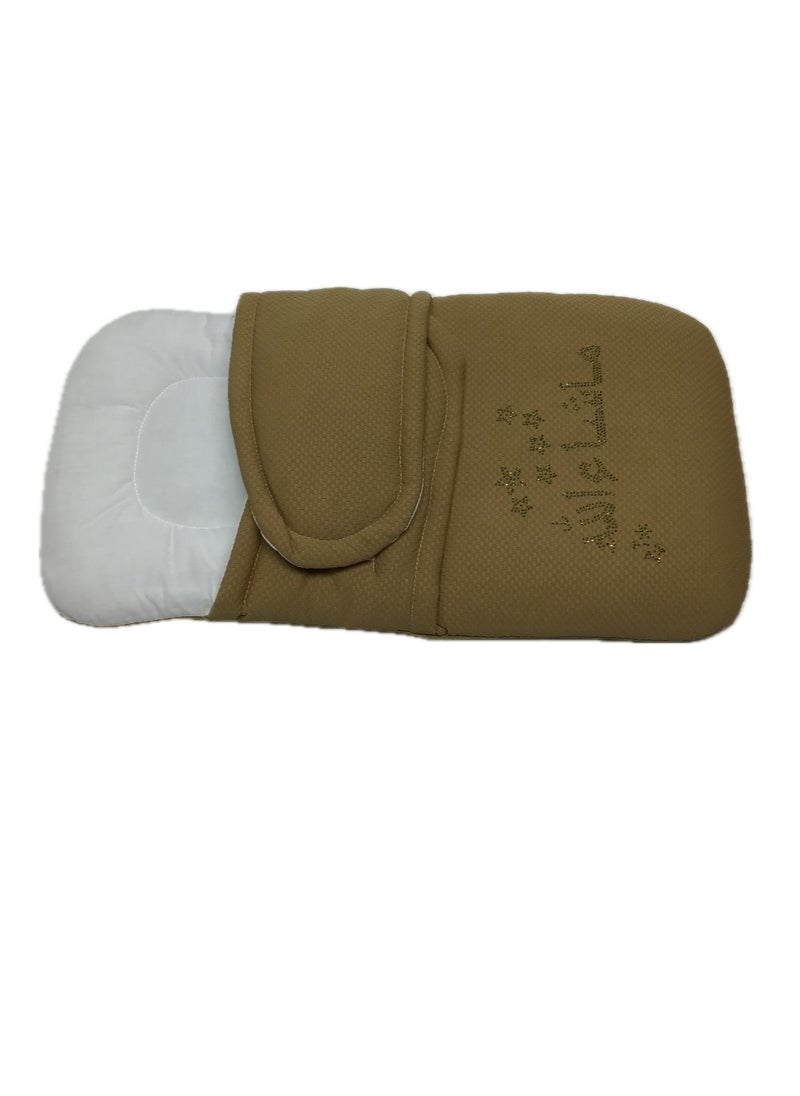 Baby sleeping Bag Velcro type attractive design-Beige Color from Sweet Baby.