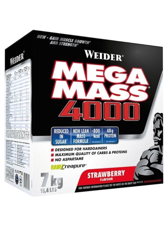 Mega Mass 4000 - Strawberry Flavour ,7kg