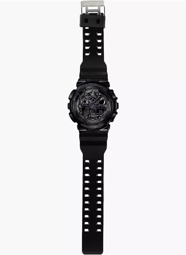 Casio G-Shock Watch - GM-100CF-1ADR Black Dial, Black Band