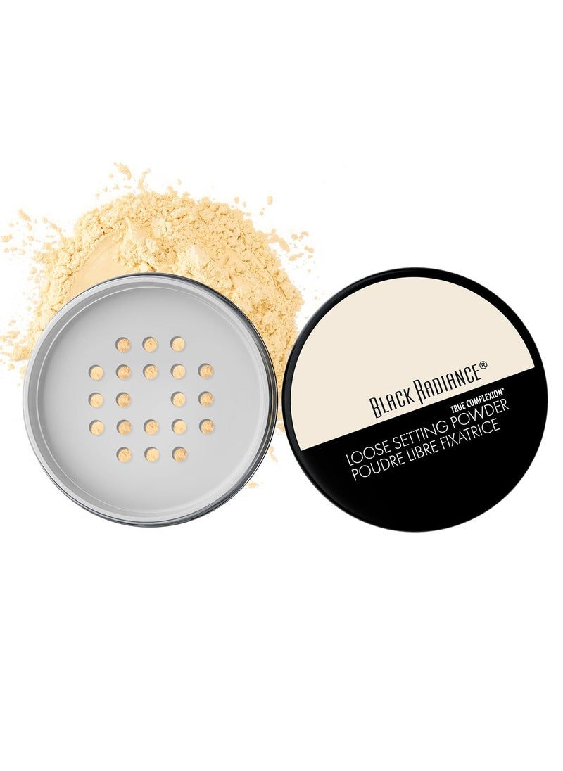 Black Radiance True Complexion Loose Setting Powder, Banana, 0.64 Ounce