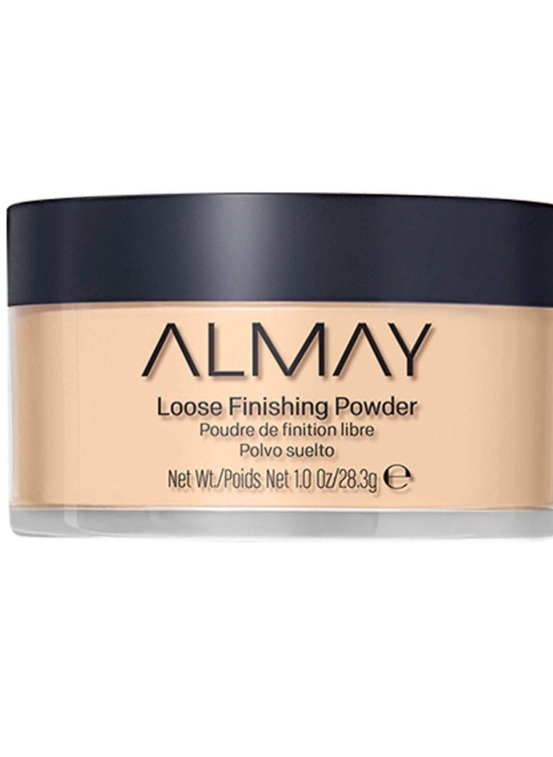 Almay Setting Powder, Face Makeup, Matte Loose Powder, Hypoallergenic, Cruelty Free, 200 Light Medium, 1 Oz