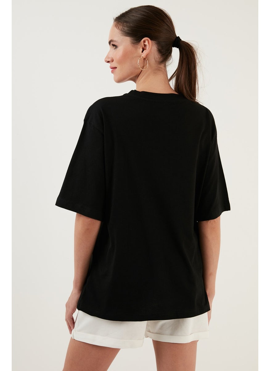 Cotton Oversize Crew Neck T Shirt Women's T Shirt 5864562