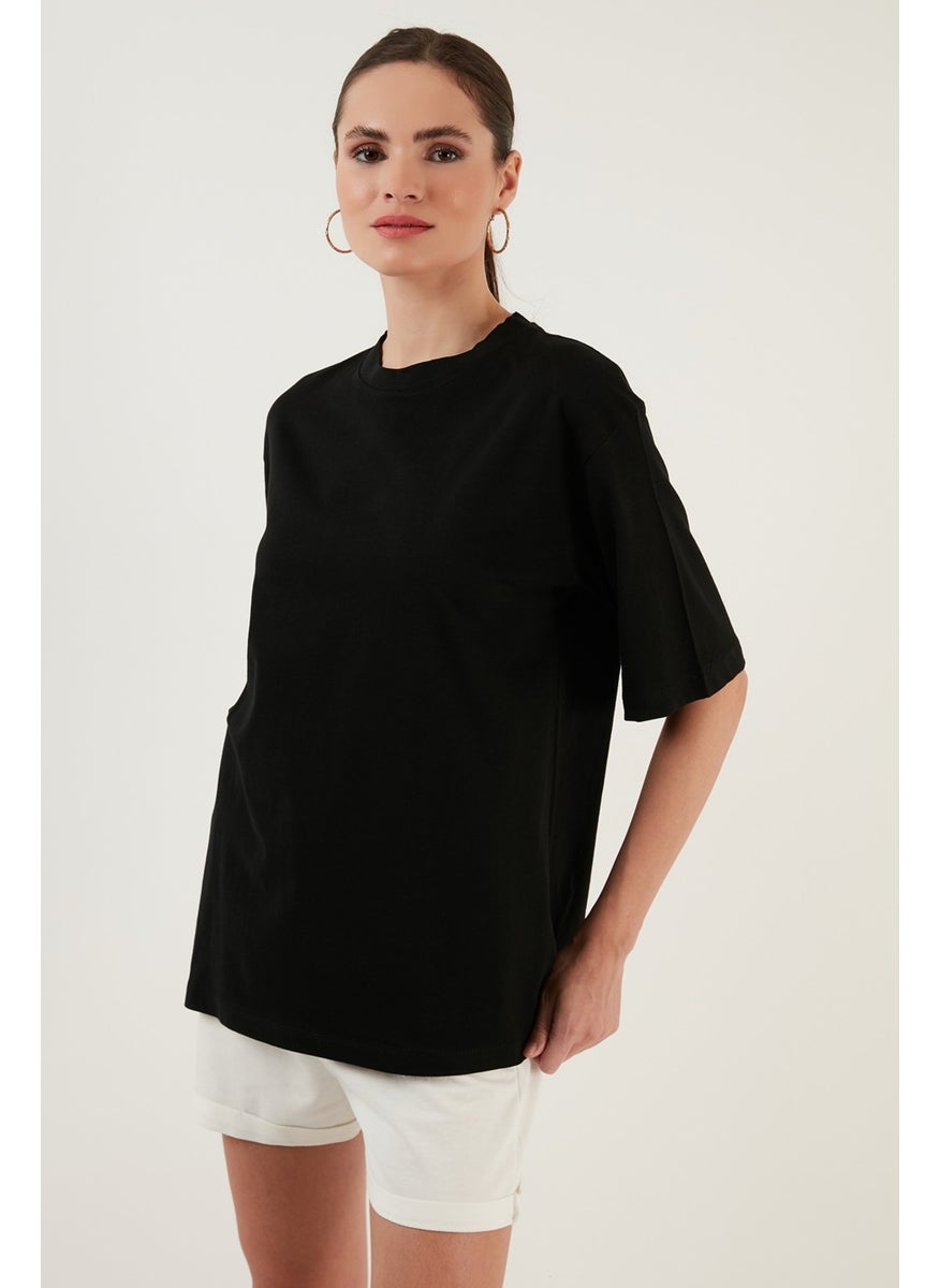Cotton Oversize Crew Neck T Shirt Women's T Shirt 5864562