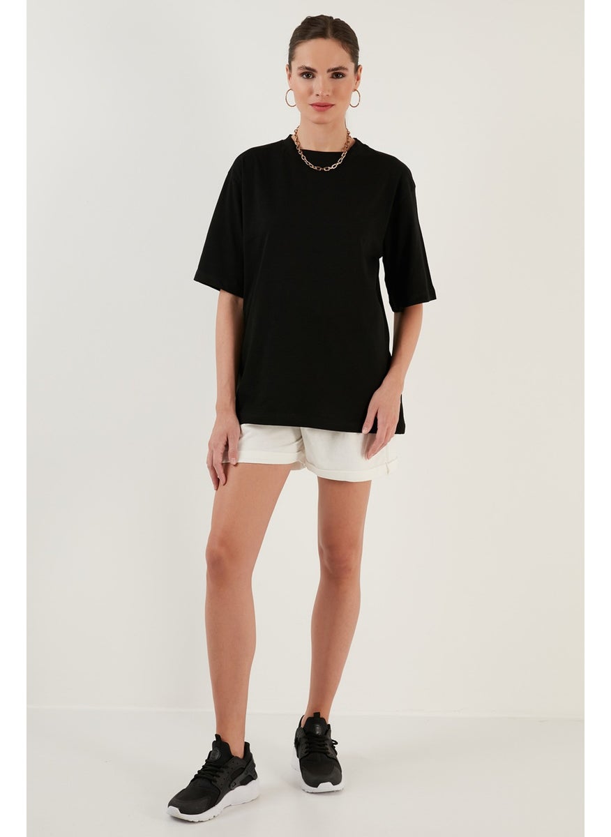 Cotton Oversize Crew Neck T Shirt Women's T Shirt 5864562