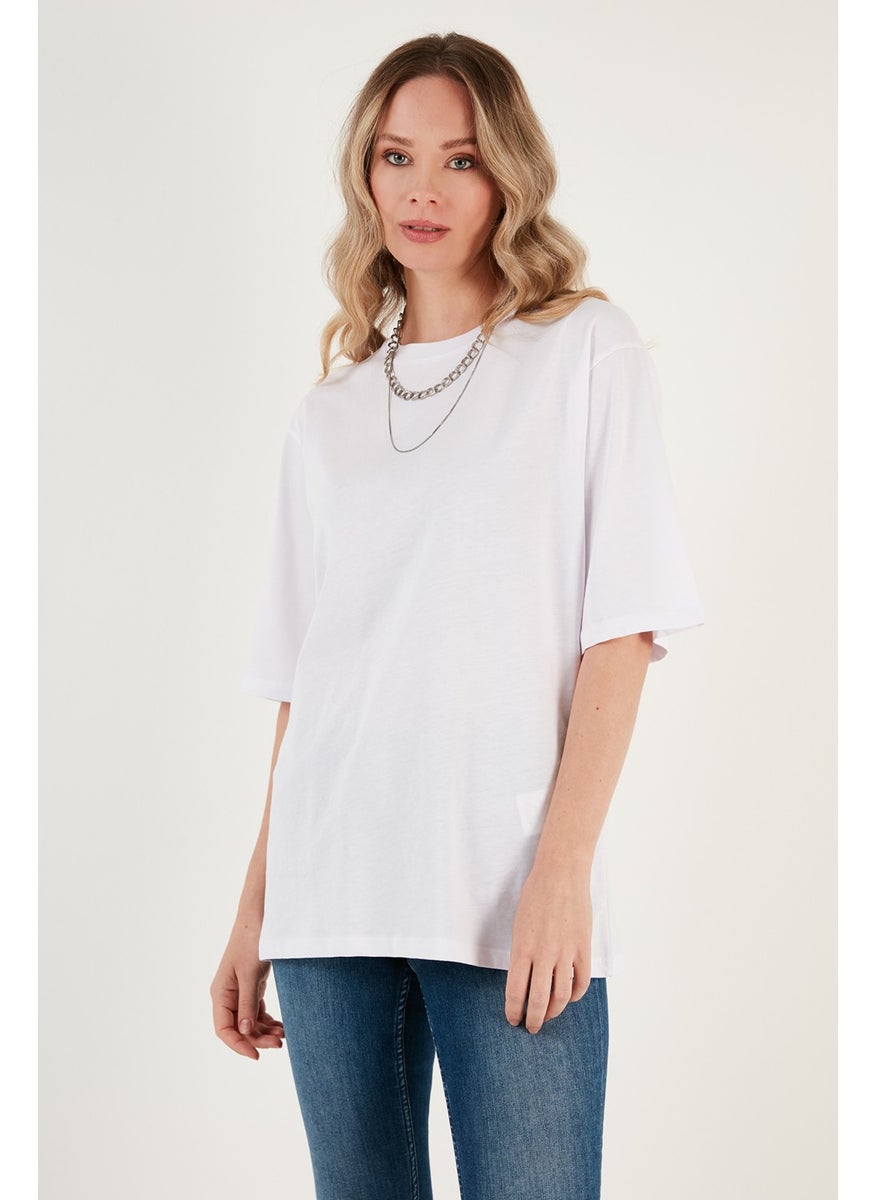 Cotton Oversize Crew Neck T Shirt Women's T Shirt 5864562