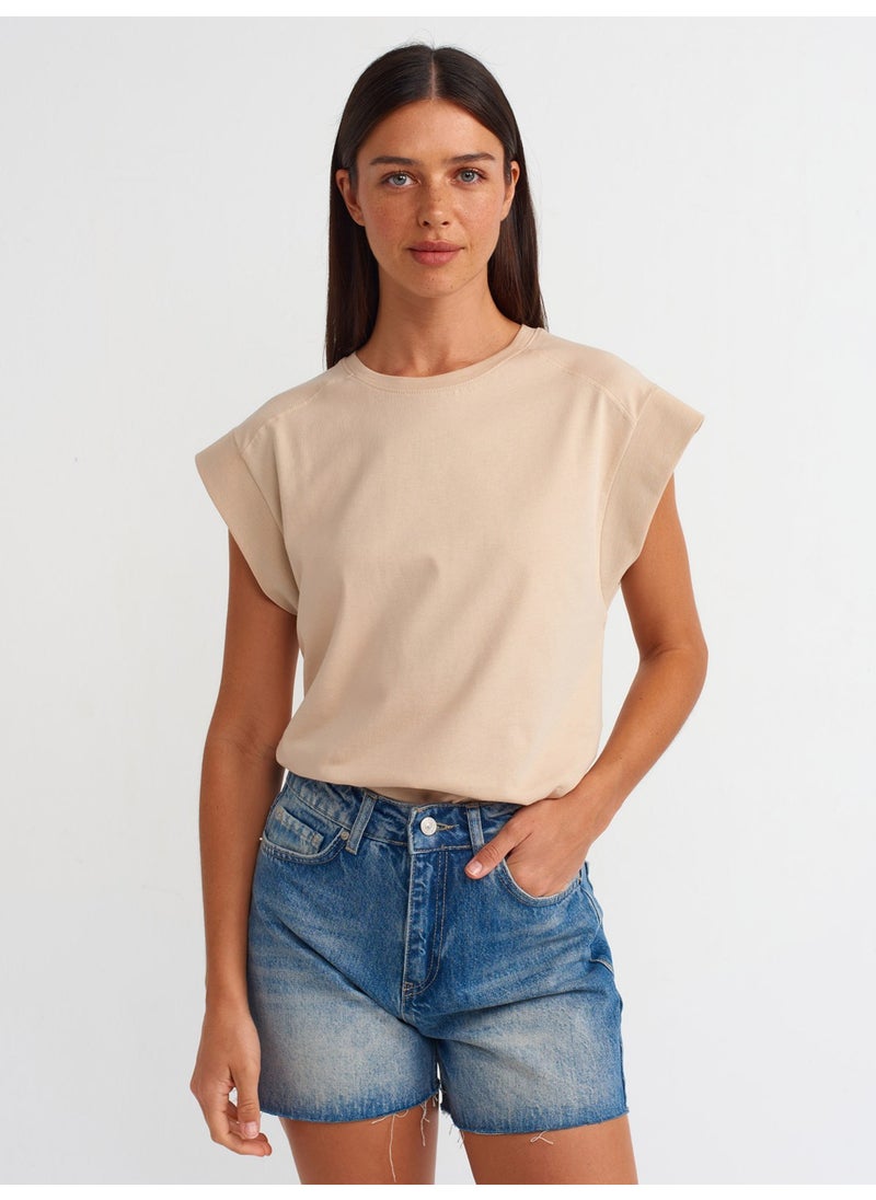 30724 Cotton T-Shirt-Light Beige